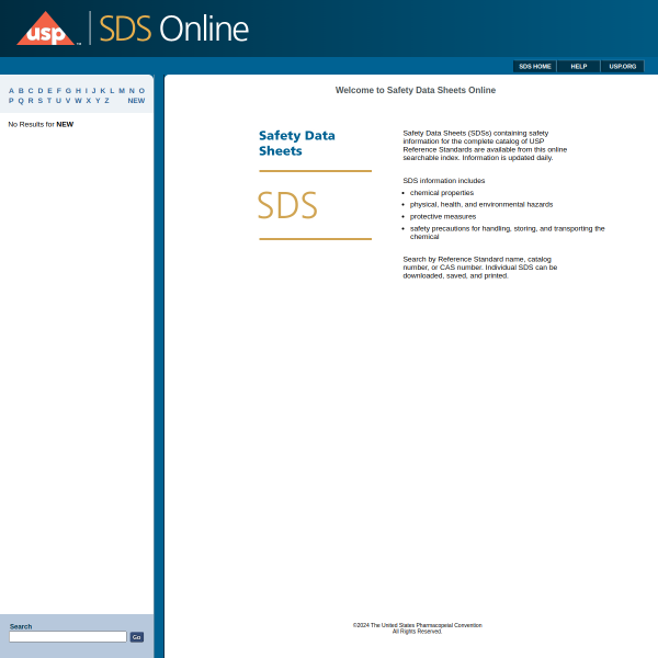 USP - Safety Data Sheets